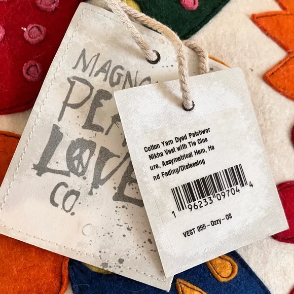 Magnolia Pearl Black and Gray Patchwork Nikha Vest - Picture 8 of 10